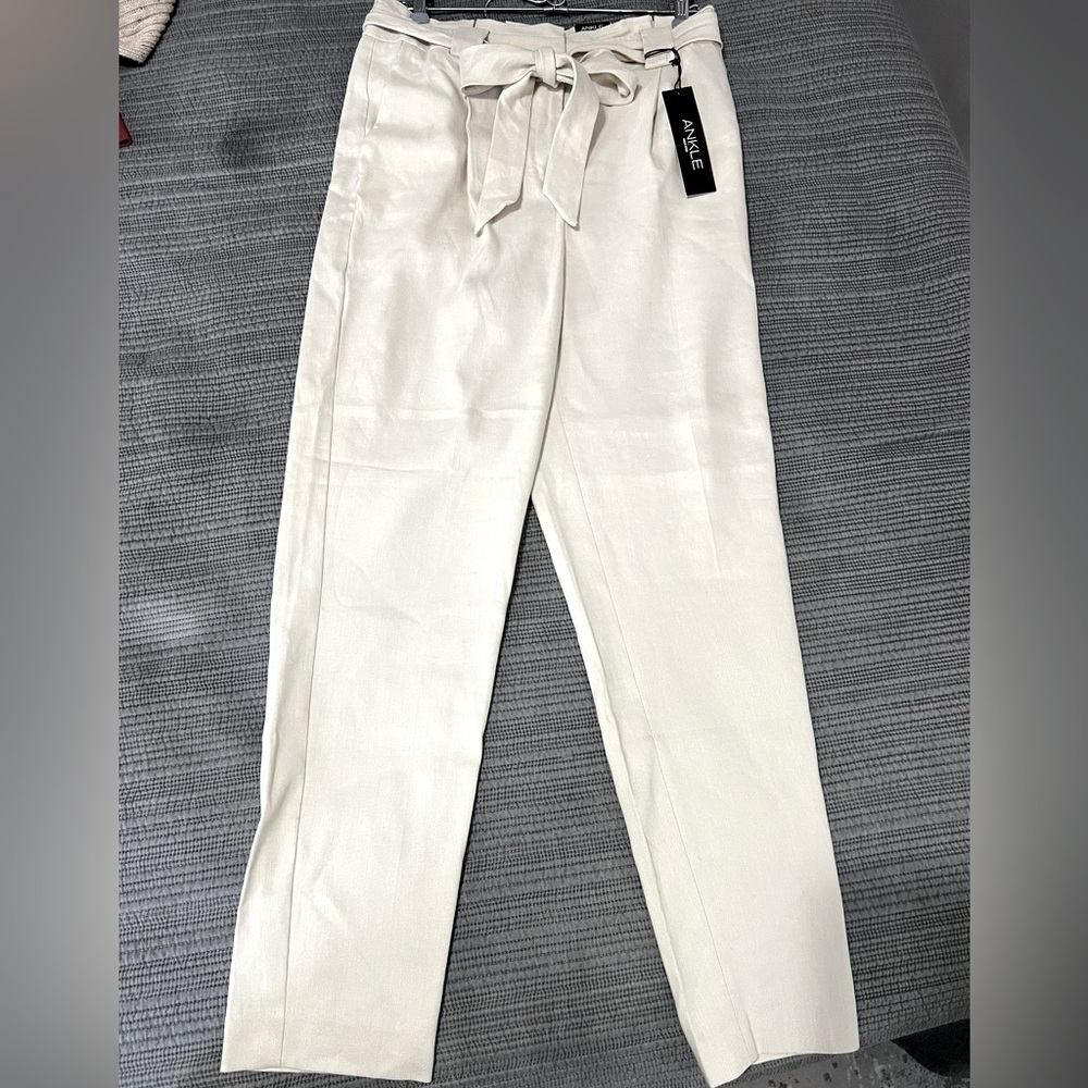 Express Mid Rise Paperbag Ankle Pants